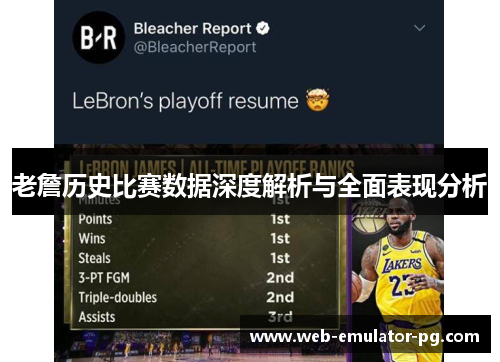 老詹历史比赛数据深度解析与全面表现分析 老詹历史比赛数据深度解析与全面表现分析